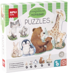 Primul meu puzzle progresiv - Mama si puiul, 20 piese