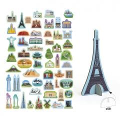 Puzzle 3D - Monumentele Lumii, 240 piese