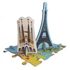 Puzzle 3D - Monumentele Lumii, 240 piese