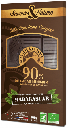 Ciocolata neagra 90% Madagascar - BIO
