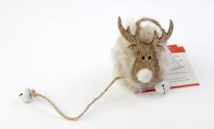Decoratiune Craciun - Reindeer Plywood Beige