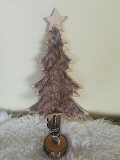 Brad decorativ mic - Rika - Brown