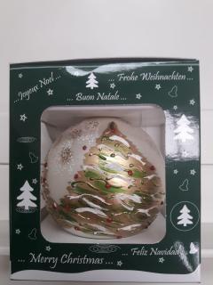 Glob - Alb mat cu brazi