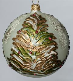 Glob - Alb mat cu brazi