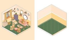 Cute 'N' Cozy Sticker Therapy: Houses