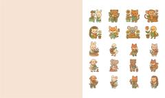 Cute 'n' Cozy Sticker Therapy: Florists