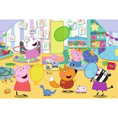 Puzzle Peppa Pig se joaca cu prietenii, 24 piese