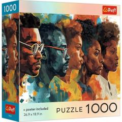 Puzzle Fete in ceata + poster, 1000 piese