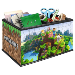 Puzzle 3D Minecraft - Cutie depozitare, 216 piese