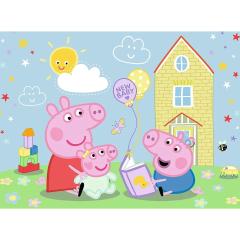 Puzzle Peppa Pig + poster, 30 piese