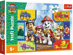 Puzzle Patrula Catelusilor si dinozauri, 100 piese