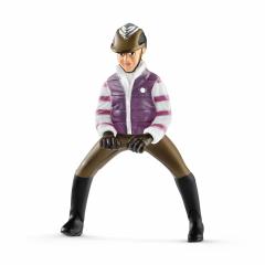 Set figurine - Scoala de calarie cu calareti si cai