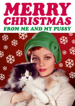 Felicitare - Merry Christmas from me and my pussy