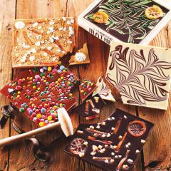 Ciocolata in cutie de lemn - 4 Choc Assortiment Gourmandises