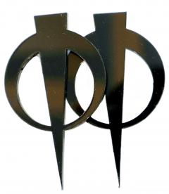 Cercei - Rotunzi mari negri tija