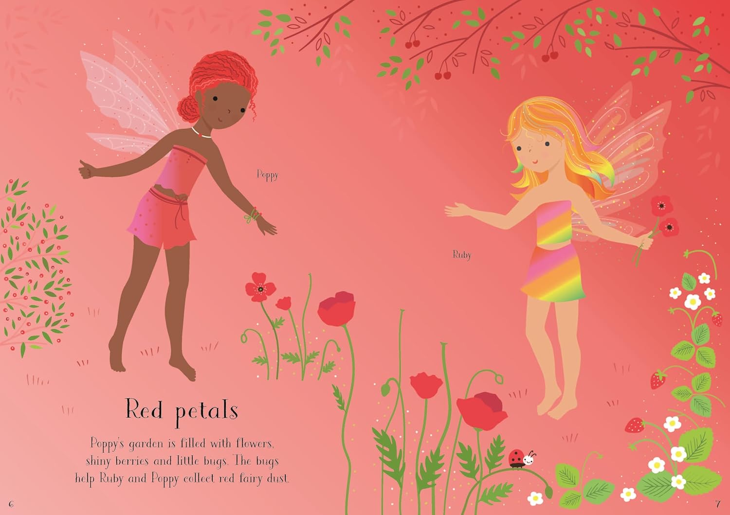 Little Sticker Dolly Dressing Rainbow Fairy - Fiona Watt