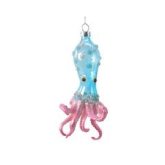 Decoratiune - Otopus with Pearls - Pink and Blue