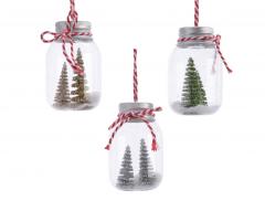 Ornament brad - Bottle with Tree - mai multe culori