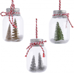 Ornament brad - Bottle with Tree - mai multe culori