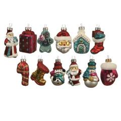 Ornament brad - Glitter Figurines with Hanger - mai multe modele