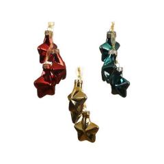 Ornament brad - Star Bundle - Christmas Red, Turquoise, Light Gold