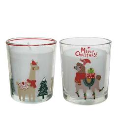 Lumanare decorativa - Wax I Glass Alpaca - White - mai multe modele