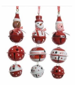 Ornament brad - Iron Bell Puppets - Red and White - mai multe modele - pret pe bucata