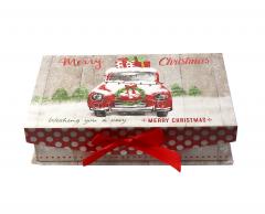 Cutie cadou - Merry Christmas, car, 13x21x5cm