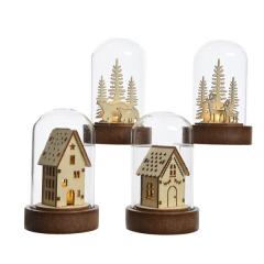 Decoratiune de Craciun - Plywood House - Warm White - mai multe modele