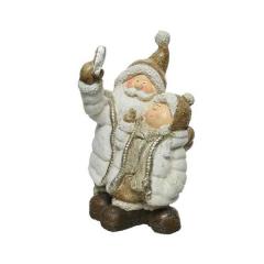 Figurina decorativa - Santa with Child Selfie