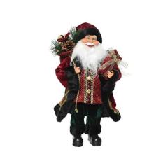 Figurina medie - Black Fur Santa