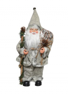 Figurina decorativa - White Santa with Lamp - doua modele - pret pe bucata