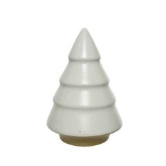 Brad decorativ - Stoneware Christmas Tree - Off-White