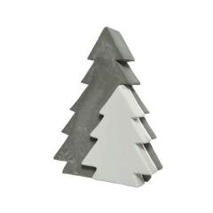 Brad decorativ - Concrete Tree with Smaller Tree - Grey