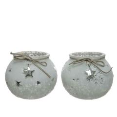 Suport pentru lumanare - Tlighth Scratched Ice - Snowflake and Star - mai multe modele