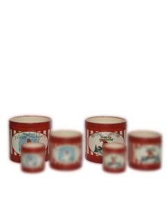 Ghiveci - Big Planter Red Stripes - doua modele - pret pe bucata