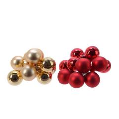 Decoratiune - Globe Baubles on Wire - Red and Gold - mai multe culori