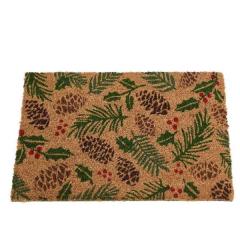 Covoras - Coir Doormat Leaves - Natural