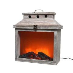 Semineu decorativ - LED Wooden Fireplace - Flame