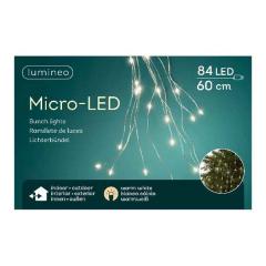 Ghirlanda de luminite - 84 Micro LED Lights Bunch - Silver and Warm White