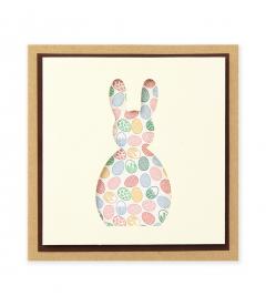 Felicitare - Paste - Iepure decupat, mare