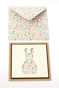 Felicitare - Paste - Iepure decupat, mare