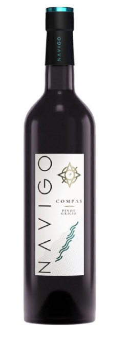 Vin alb - Navigo Compas Pinot Grigio, sec, 2018