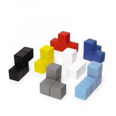 Puzzle 3D din lemn - Block Cube 