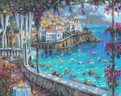 Set pictura pe numere - Positano, 40x50 cm