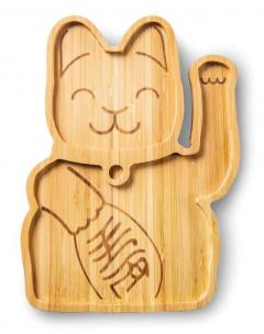 Farfurie bambus - Lucky Cat