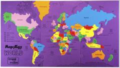 Puzzle din spuma - Harta Lumii