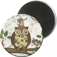 Magnet - Owl and Mouse