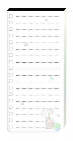 Bloc Notes Magnetic-To do list -Chat Jewel