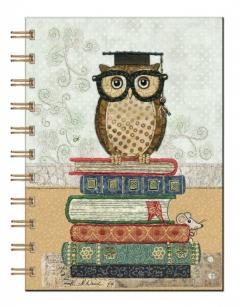 Carnet A6 - Hibou lunette